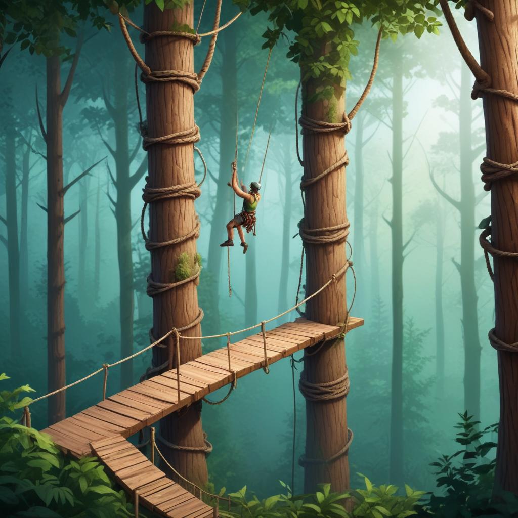 Parques de aventura com desafios radicais