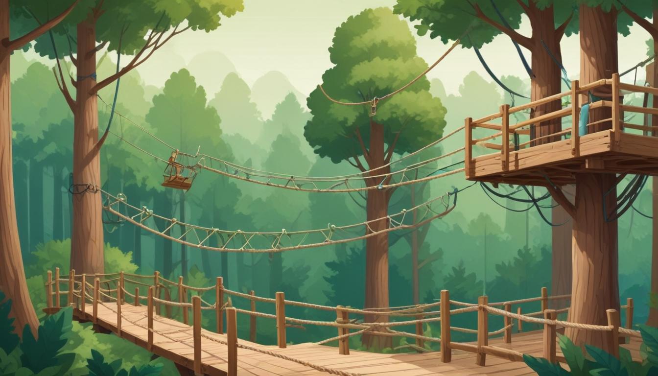 Parques de arvorismo com certificado de segurança