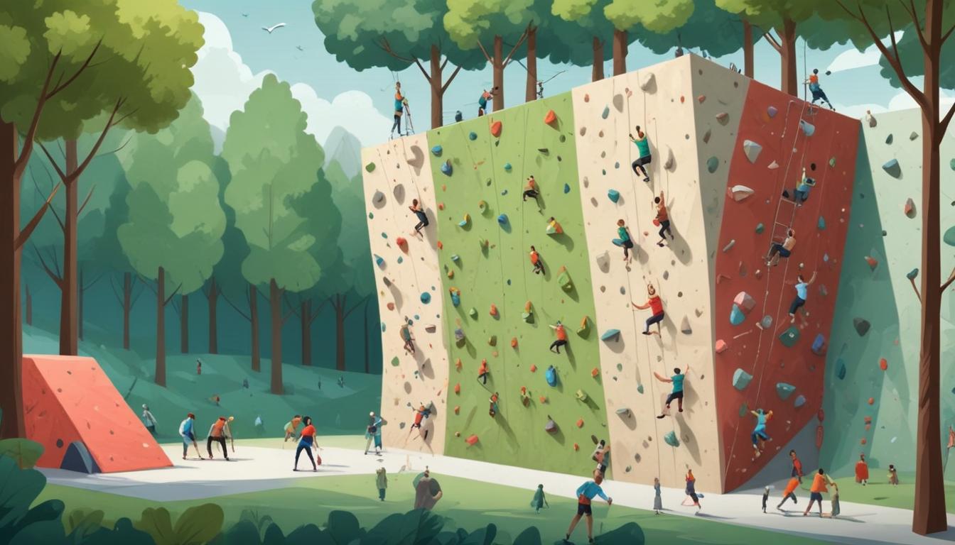 Parques com escalada horizontal