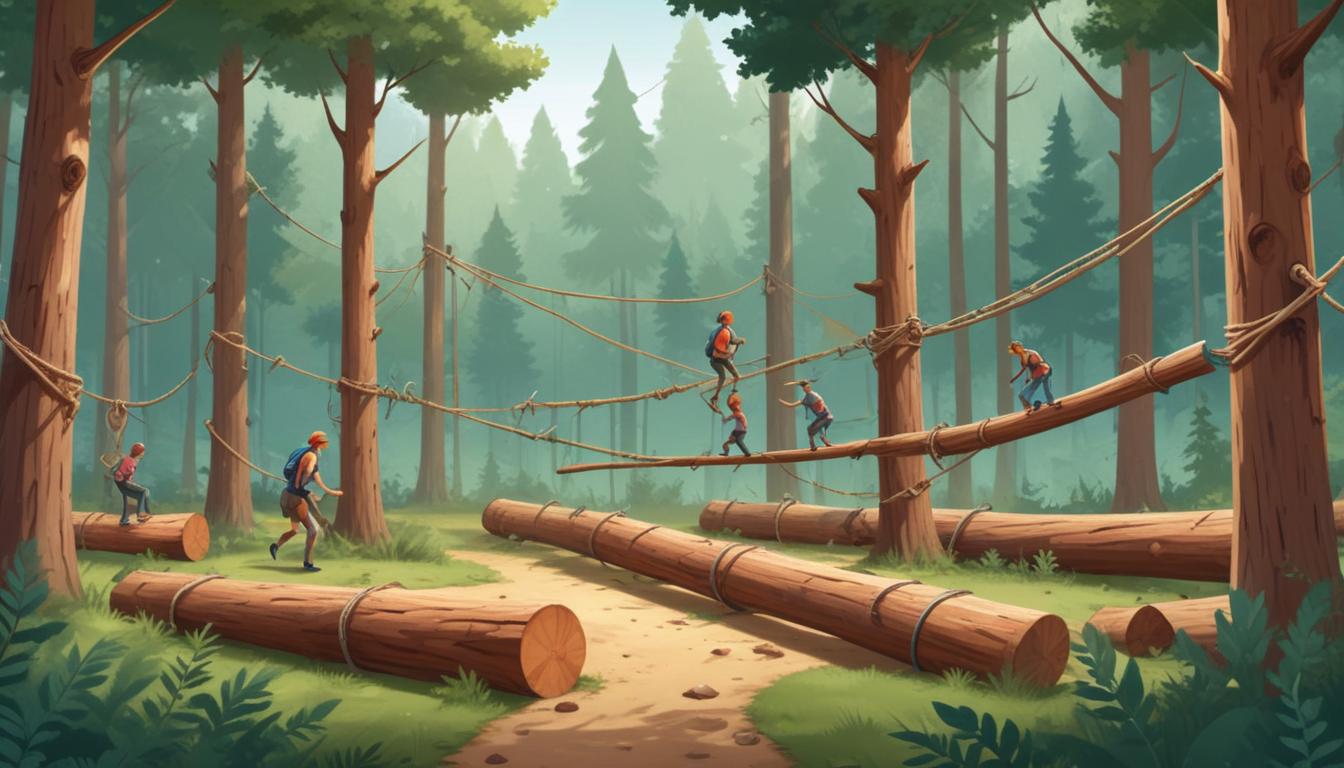 Parques com atividades de sobrevivência