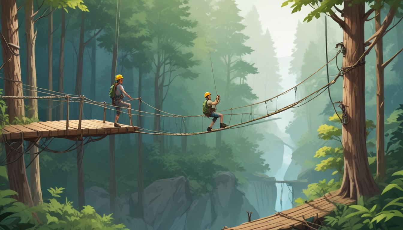 Parques de aventura com guias especializados