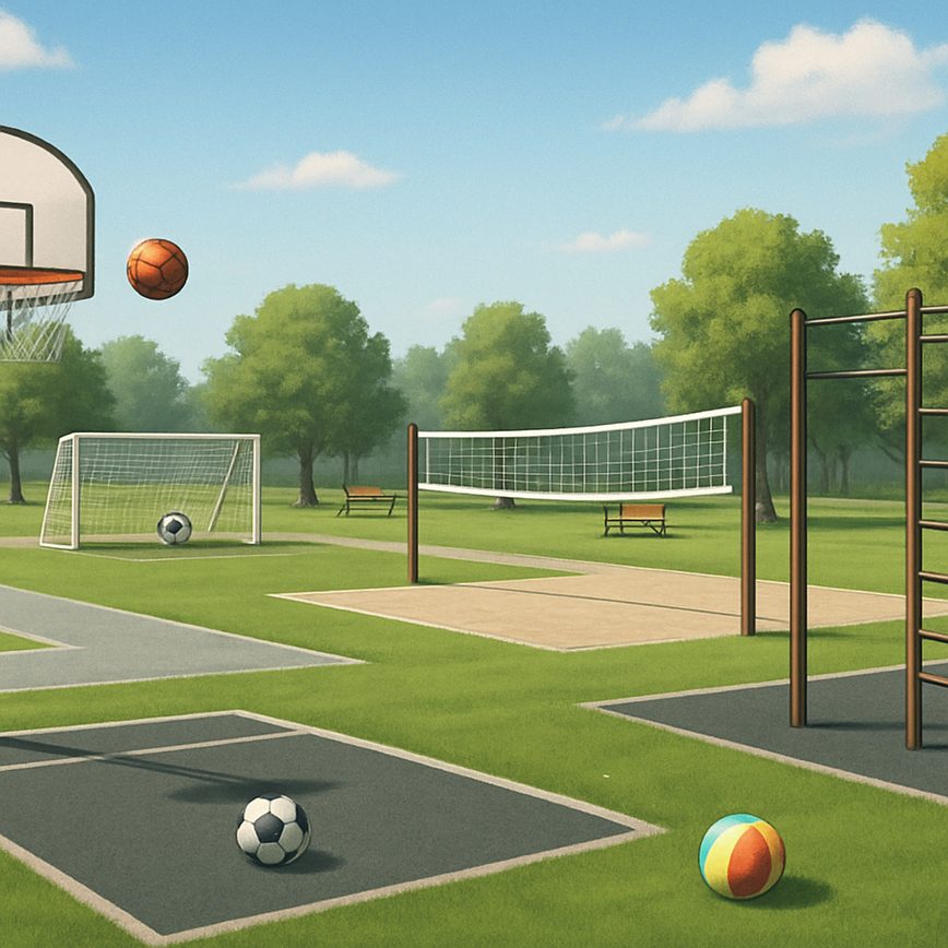 Parques com atividades multiesporte