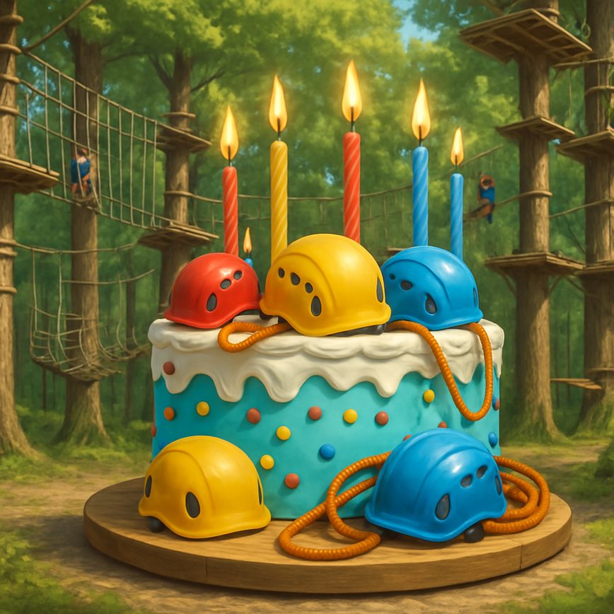 Parques de arvorismo para aniversários