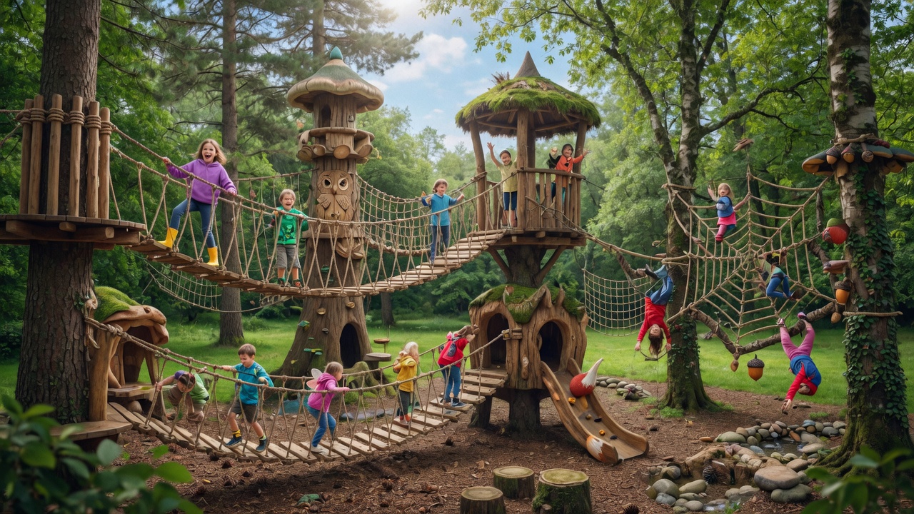 Parques com área infantil temática
