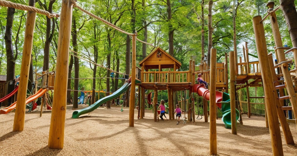 Parques com área infantil temática — Benefícios do Lazer em Áreas Infantis Temáticas para o Desenvolvimento das Crianças