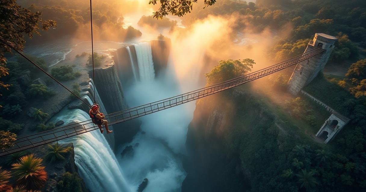 Parques com tirolesas muito longas — Cataratas do Iguaçu: Uma Nova Atração