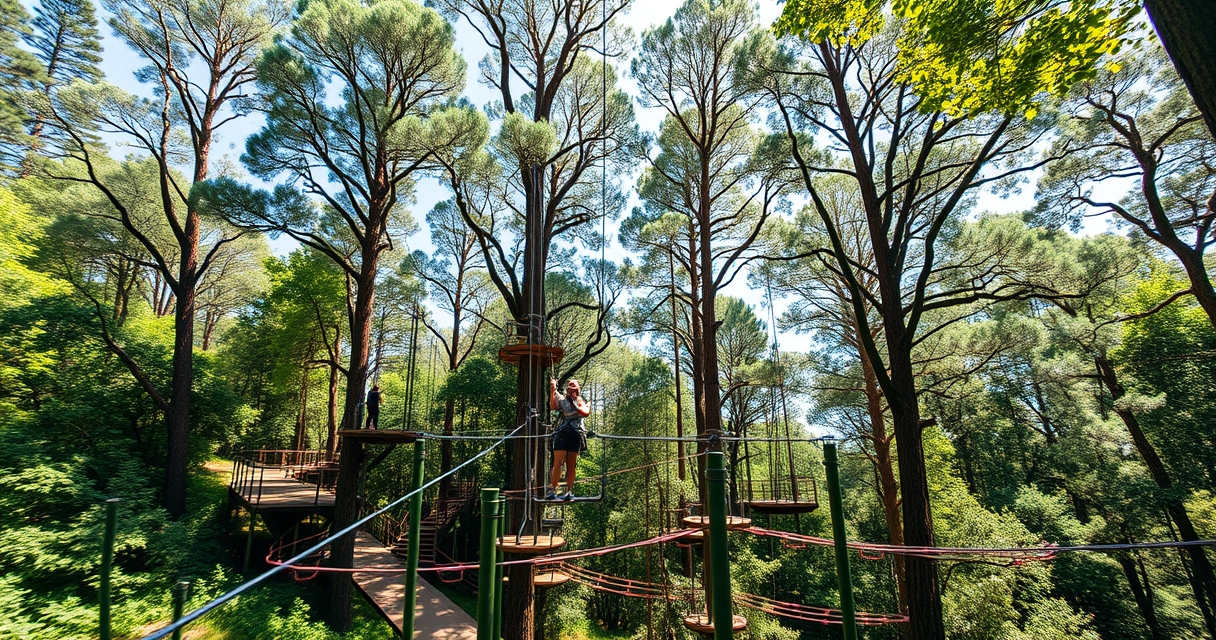 Circuitos aéreos em parques