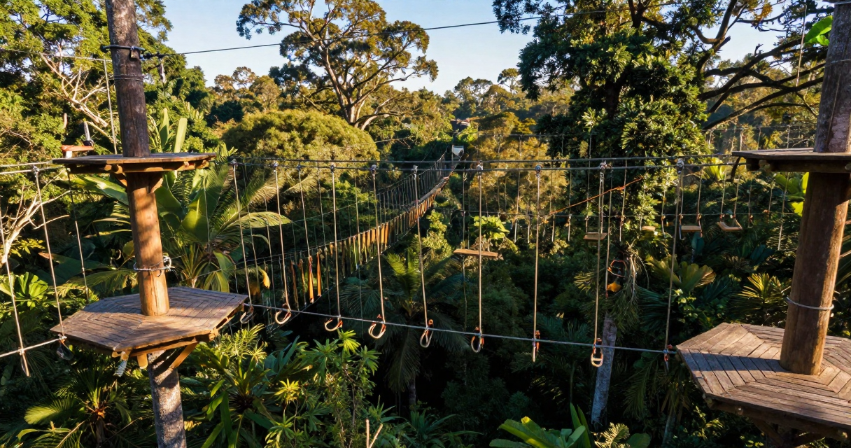 Parque de cordas extremas EkoAventura no Brasil em 2026