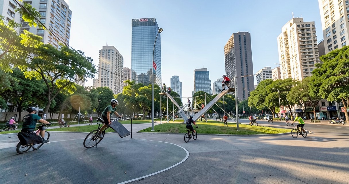Parques de arvorismo urbanos