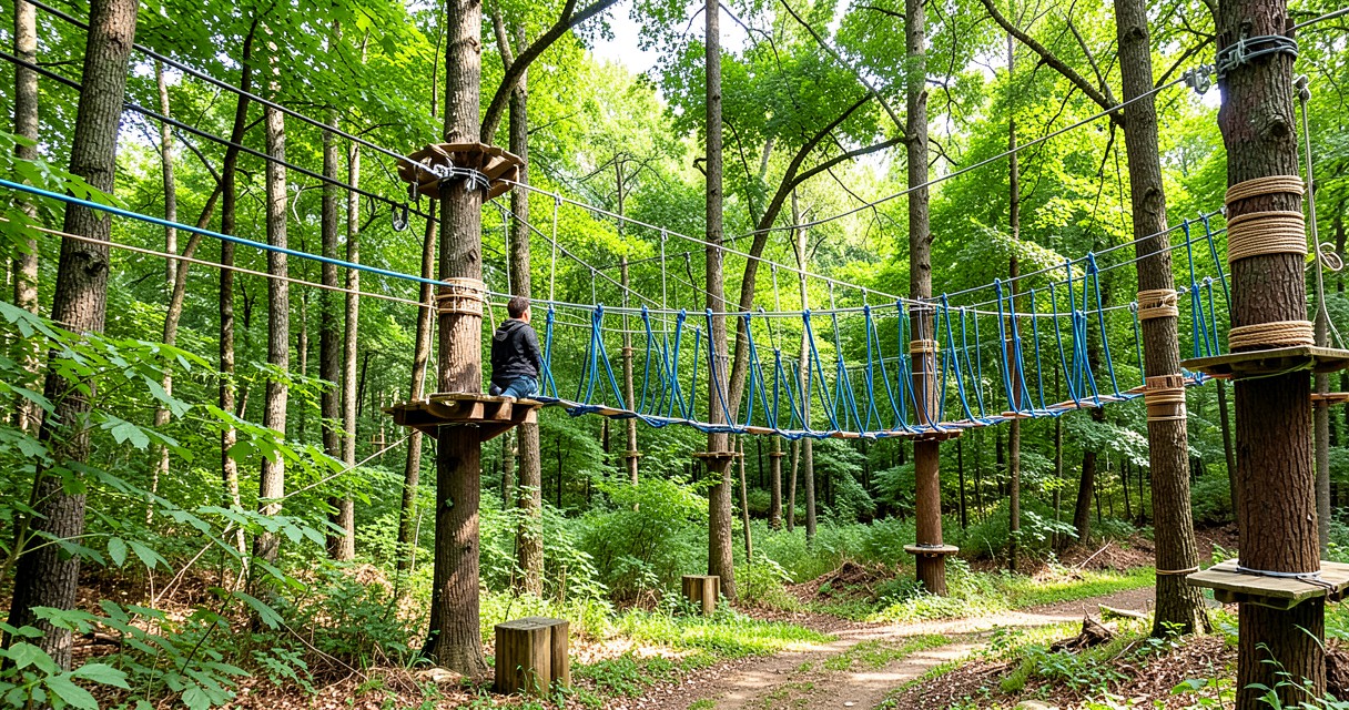 Parques de corda para turistas