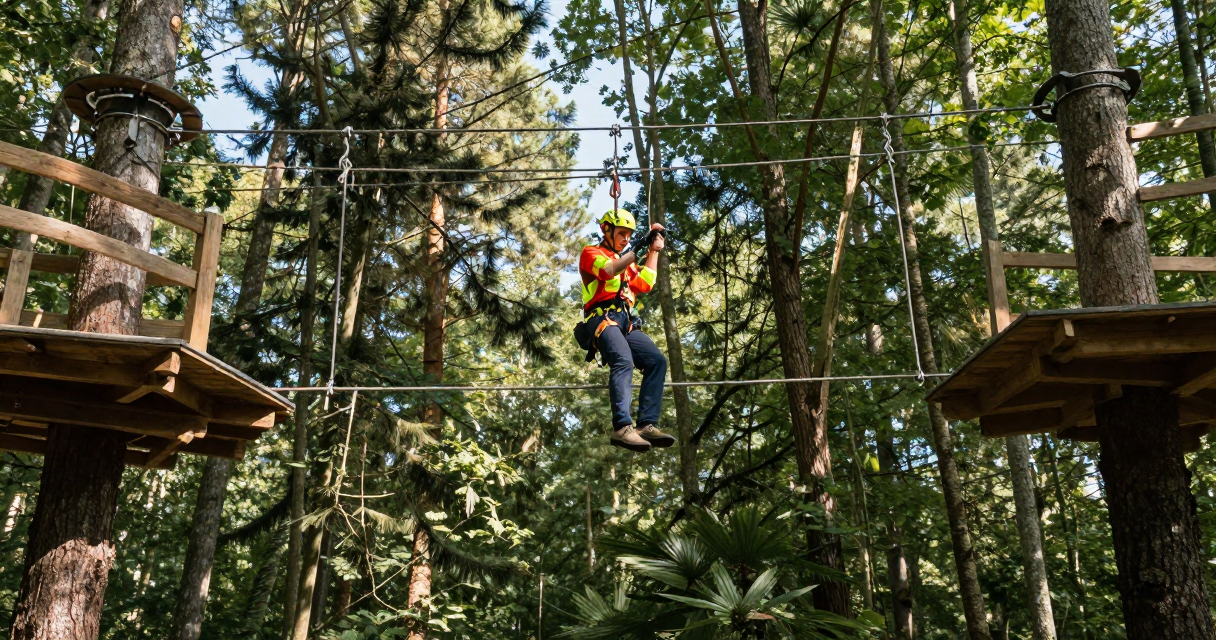 Aventura no EkoAventura Park: Tirolesas e Trilhas Extremas — Segurança em Primeiro Lugar